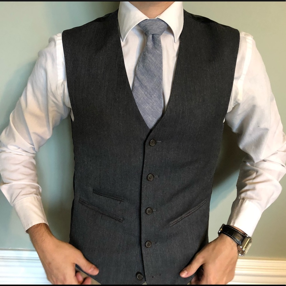 Next Charcoal Men’s Vest 36R